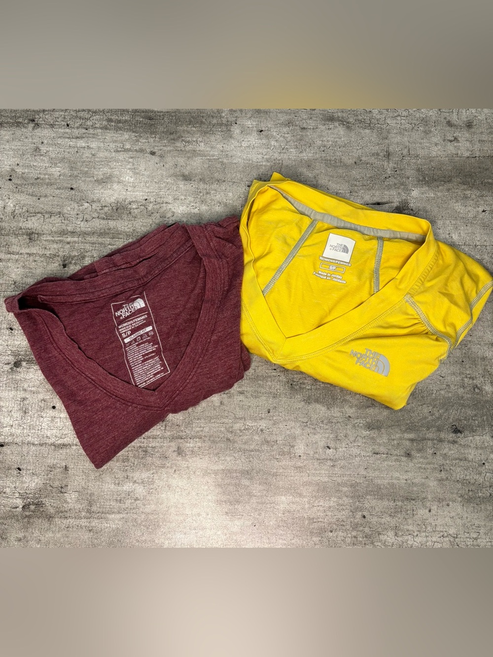 North Face T-Shirt LOT of 2 Women's Small Camping Running Hiking Travel TNF